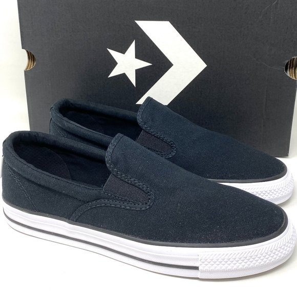 Converse Shoes - Converse Womens 167941F CT All Star Double Gore Slip On Black Canvas Low Sneaker